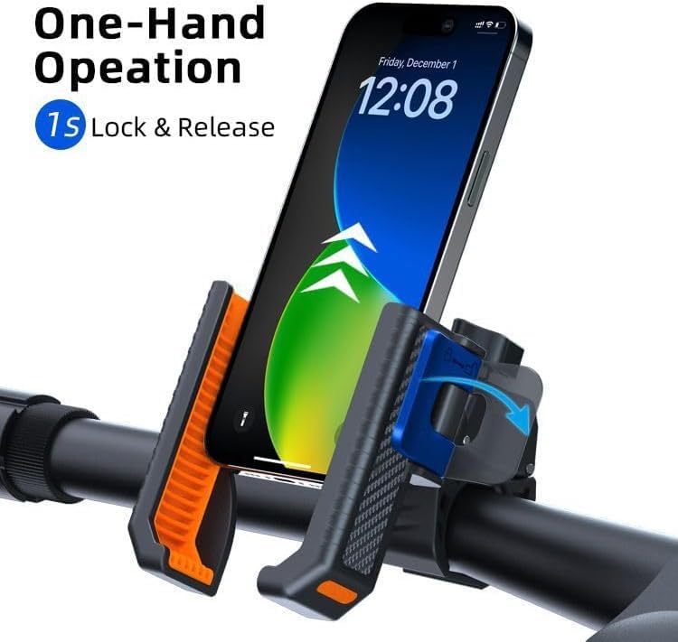 Bike Phone Mount Handlebar Clamp for Ebike, Scooter Holder