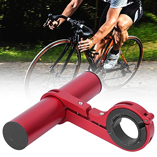 Cuifati Handlebar Bracket Extension Bike Handlebar Extender 14lbs/6kg Load Bearing Bracket for Motorcycle - color: red