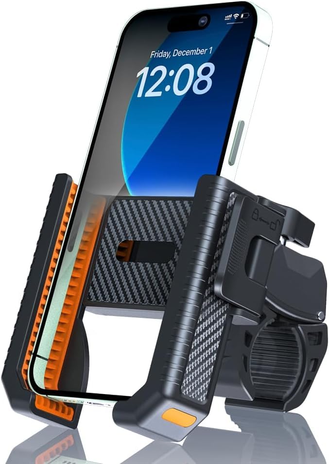 Bike Phone Mount Handlebar Clamp for Ebike, Scooter Holder